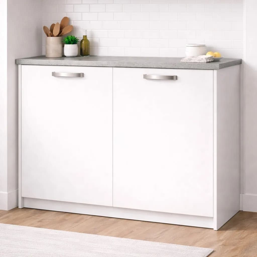 Anta per mobili in Legno nobilitato Compresa di Maniglia spessore 1.8 cm in colore Bianco in prodotto Calandrelli - Napoli, commercioVirtuoso.it
