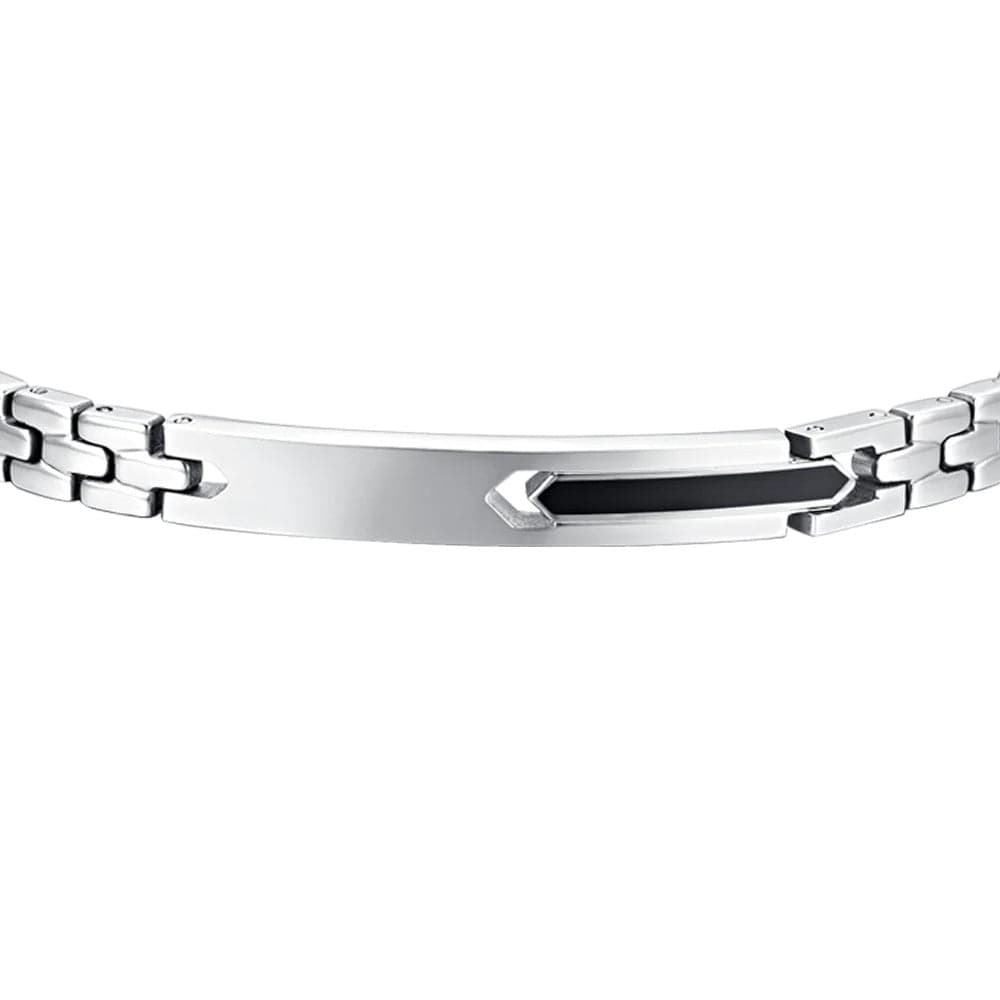 Luca Barra - Bracciale elemento ip nero in Bracciali Alba Gioielli - Casoria, commercioVirtuoso.it