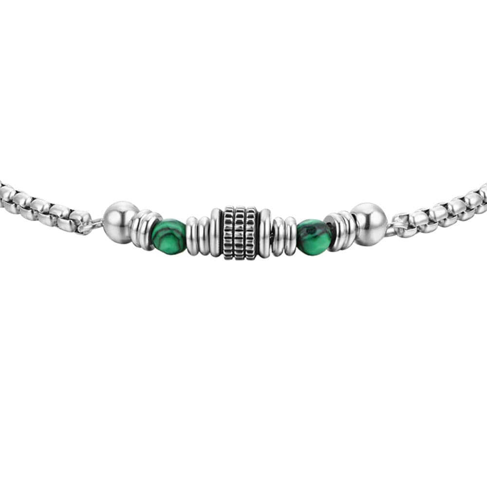 Luca Barra - Bracciale malachite verde in Bracciali Alba Gioielli - Casoria, commercioVirtuoso.it