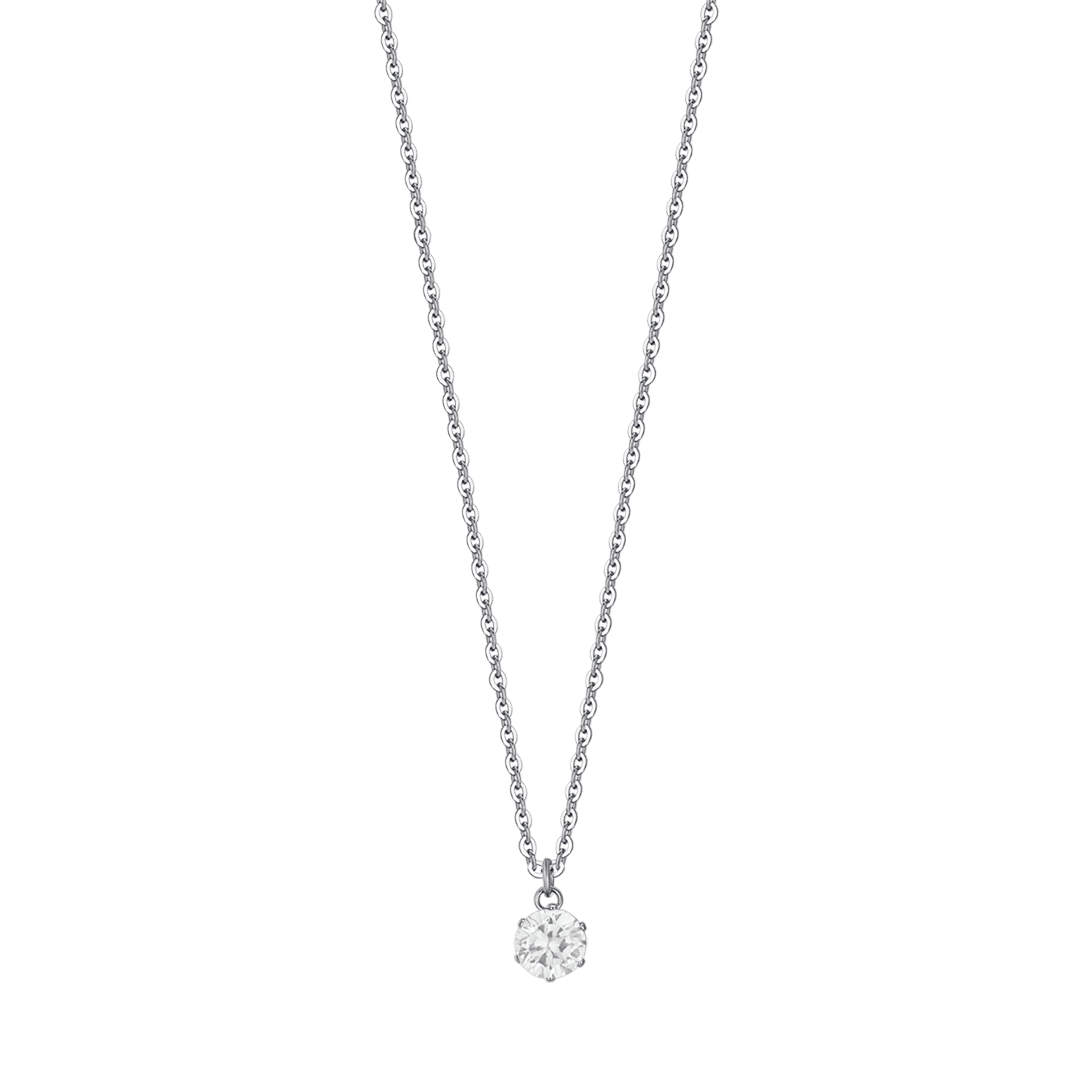 Luca Barra - Collana punto luce cristallo bianco da 6mm in Collane Alba Gioielli - Casoria, commercioVirtuoso.it