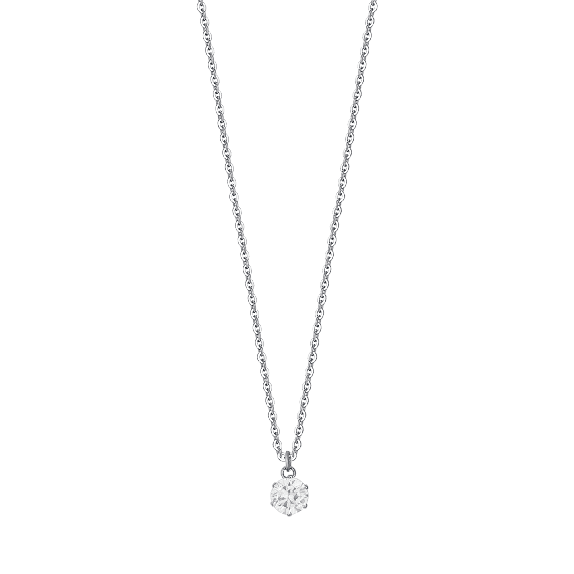 Luca Barra - Collana punto luce cristallo bianco da 6mm in Collane Alba Gioielli - Casoria, commercioVirtuoso.it