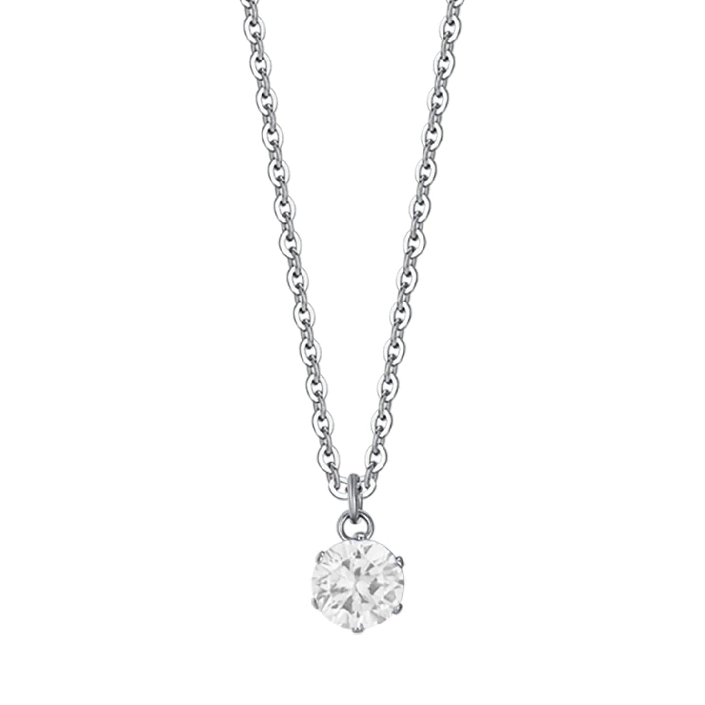 Luca Barra - Collana punto luce cristallo bianco da 6mm in Collane Alba Gioielli - Casoria, commercioVirtuoso.it