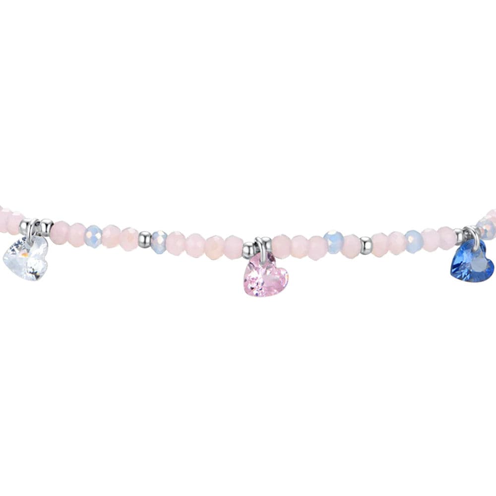 Luca Barra - Bracciale pietre rosa e cristalli multicolor in Bracciali Alba Gioielli - Casoria, commercioVirtuoso.it