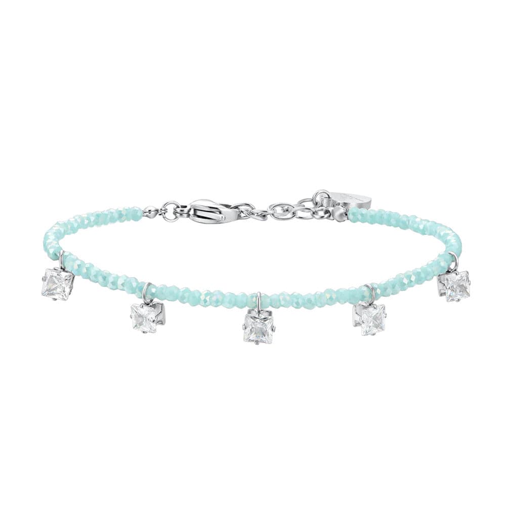 Luca Barra - Bracciale cristalli turchesi e zirconi bianchi in Bracciali Alba Gioielli - Casoria, commercioVirtuoso.it