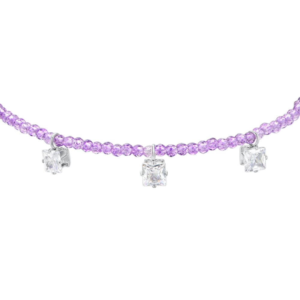 Luca Barra - Bracciale cristalli viola e zirconi bianchi in Bracciali Alba Gioielli - Casoria, commercioVirtuoso.it