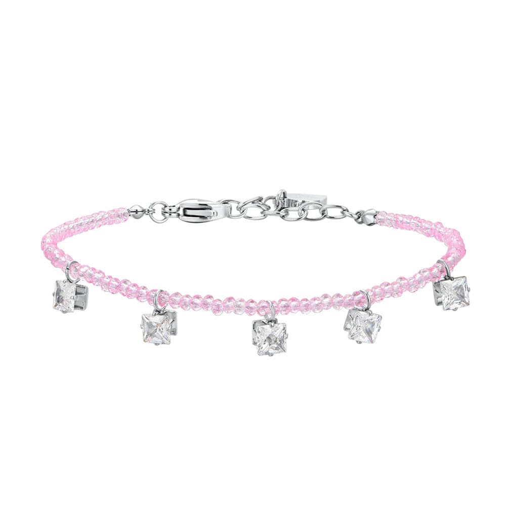 Luca Barra - Bracciale cristalli rosa e zirconi bianchi in Bracciali Alba Gioielli - Casoria, commercioVirtuoso.it