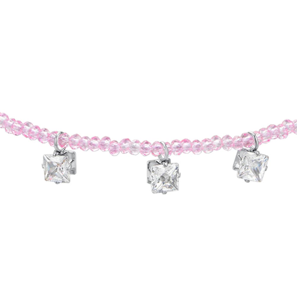 Luca Barra - Bracciale cristalli rosa e zirconi bianchi in Bracciali Alba Gioielli - Casoria, commercioVirtuoso.it