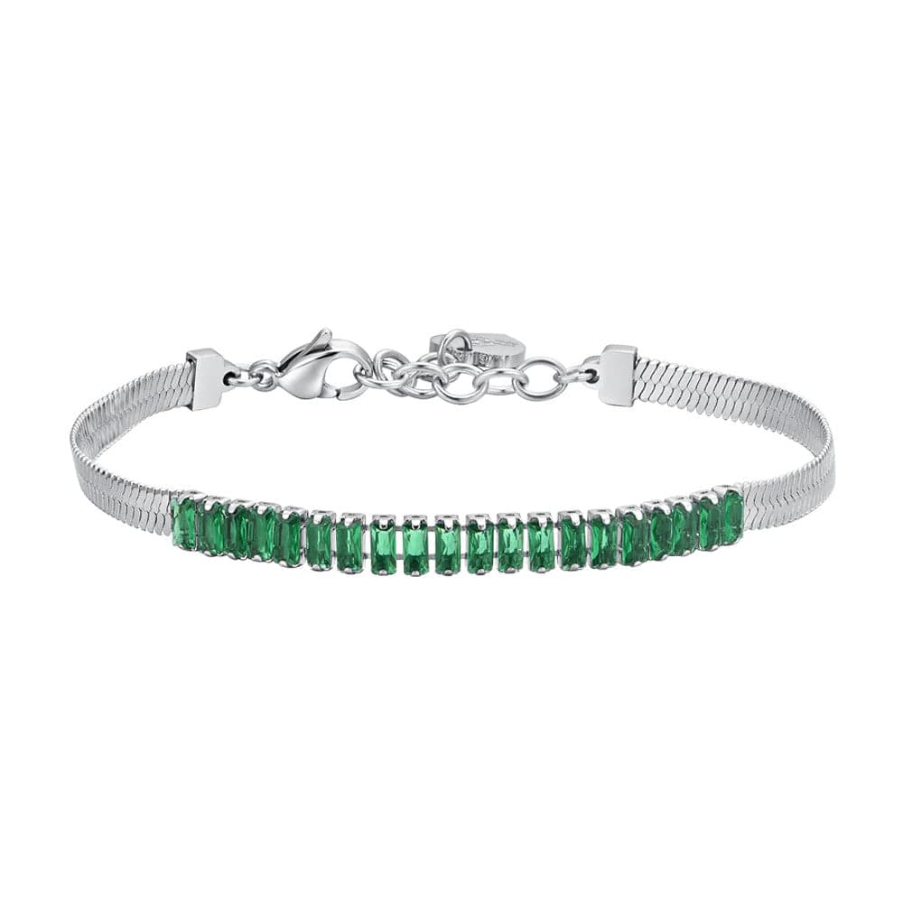 Luca Barra - Bracciale zirconi verdi in Bracciali Alba Gioielli - Casoria, commercioVirtuoso.it