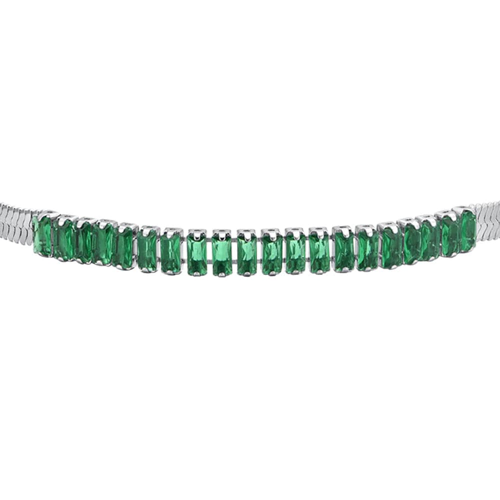 Luca Barra - Bracciale zirconi verdi in Bracciali Alba Gioielli - Casoria, commercioVirtuoso.it