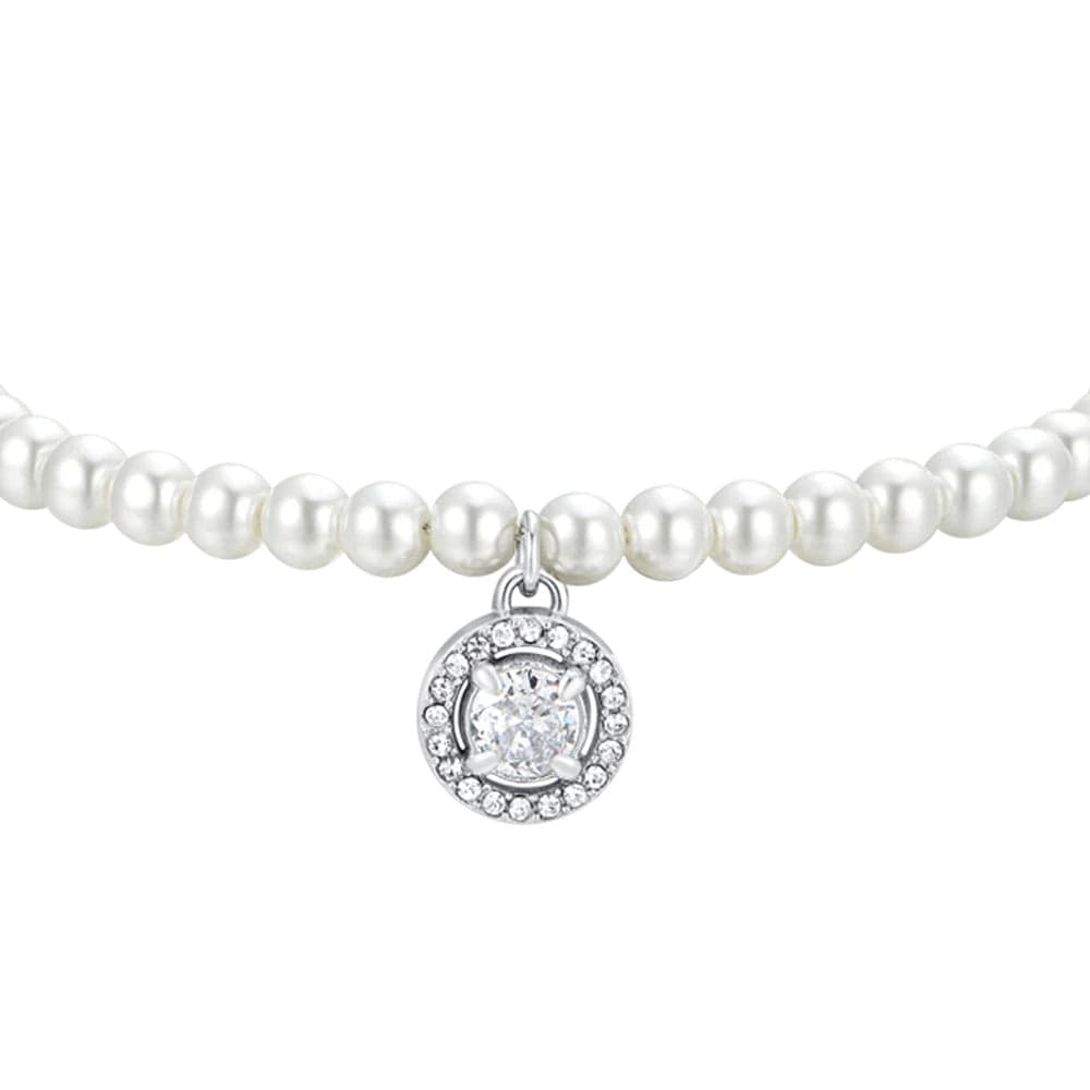 Luca Barra - Bracciale perle e zircone bianco in Bracciali Alba Gioielli - Casoria, commercioVirtuoso.it