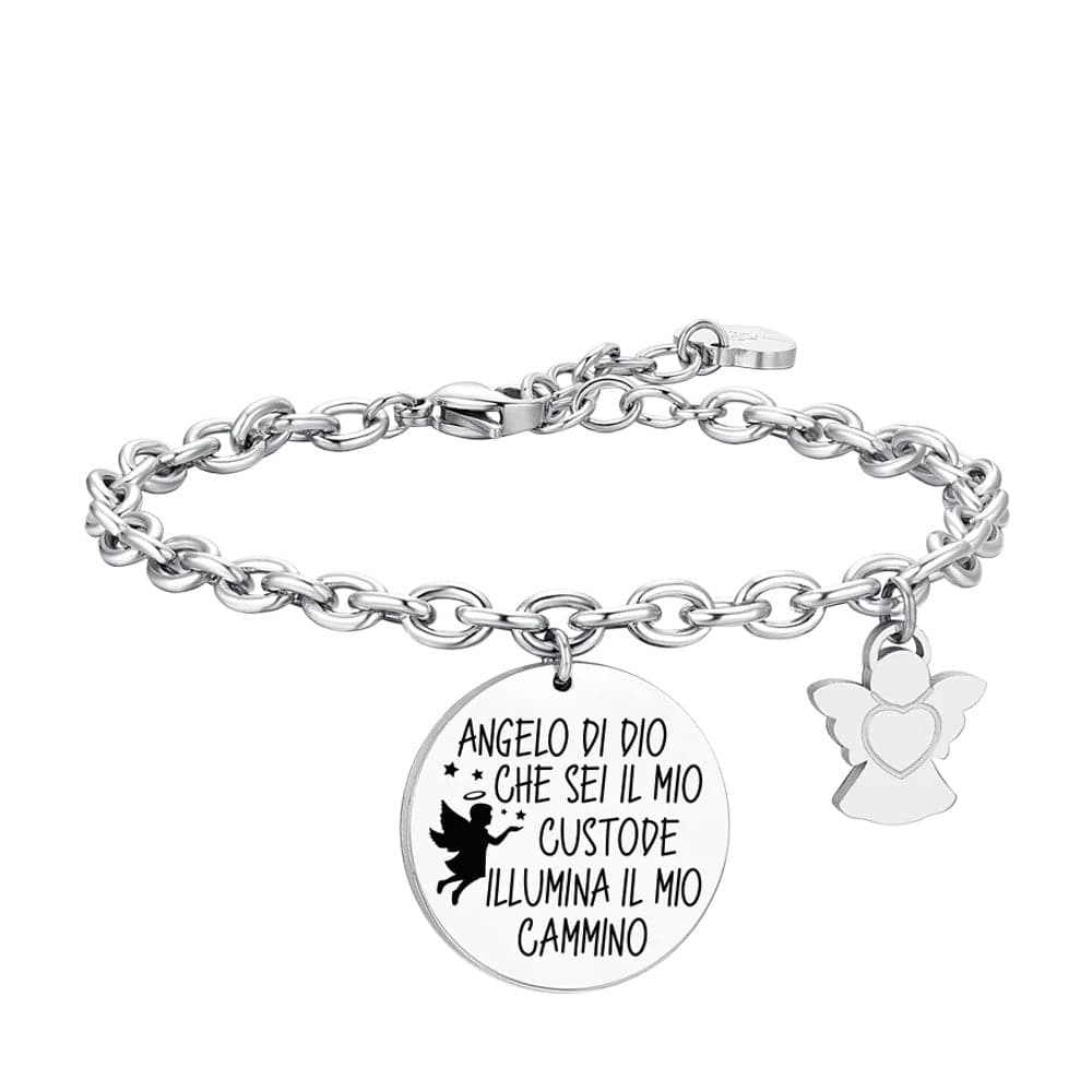 Luca Barra - Bracciale con charm angelo in Bracciali Alba Gioielli - Casoria, commercioVirtuoso.it
