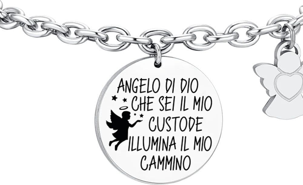 Luca Barra - Bracciale con charm angelo in Bracciali Alba Gioielli - Casoria, commercioVirtuoso.it