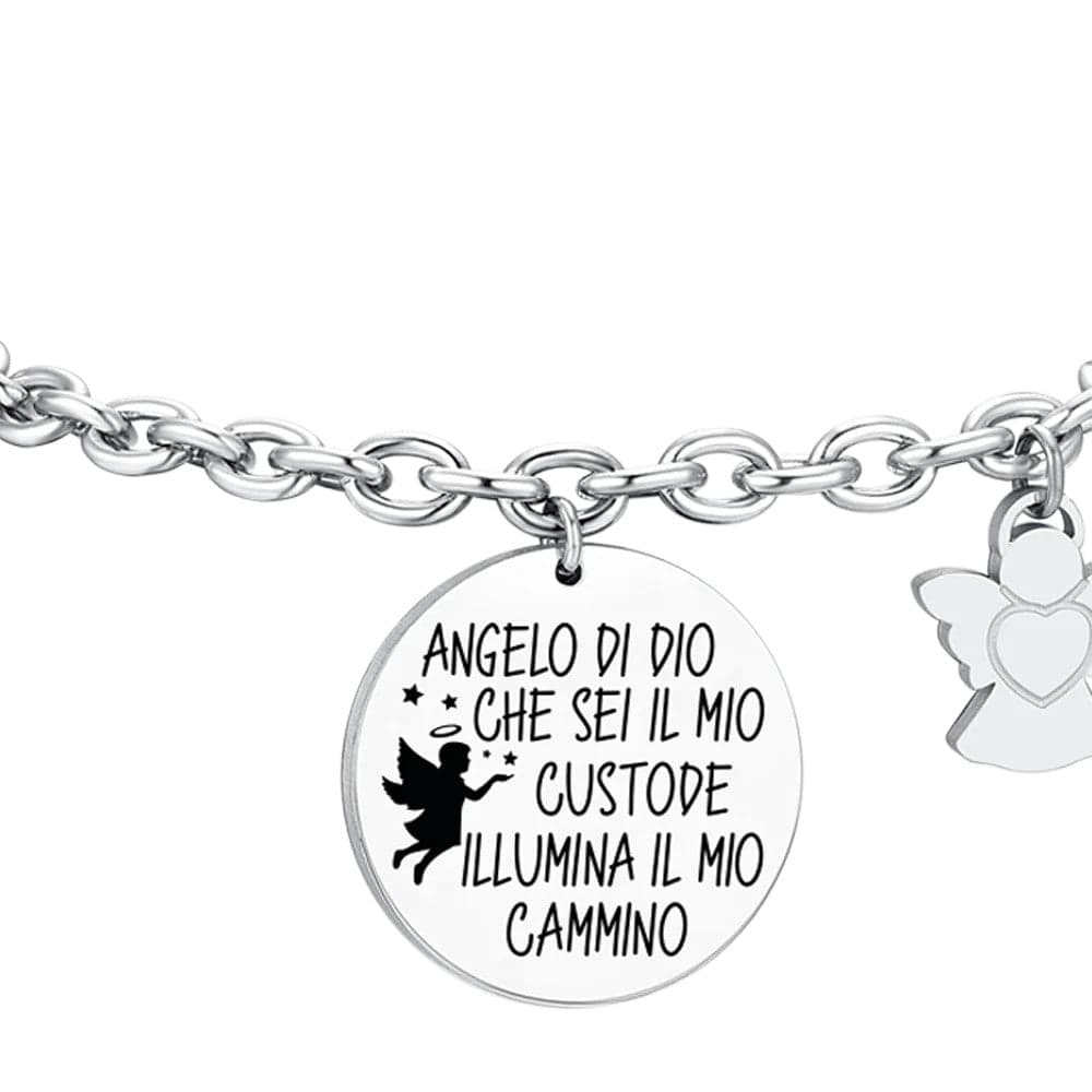 Luca Barra - Bracciale con charm angelo in Bracciali Alba Gioielli - Casoria, commercioVirtuoso.it