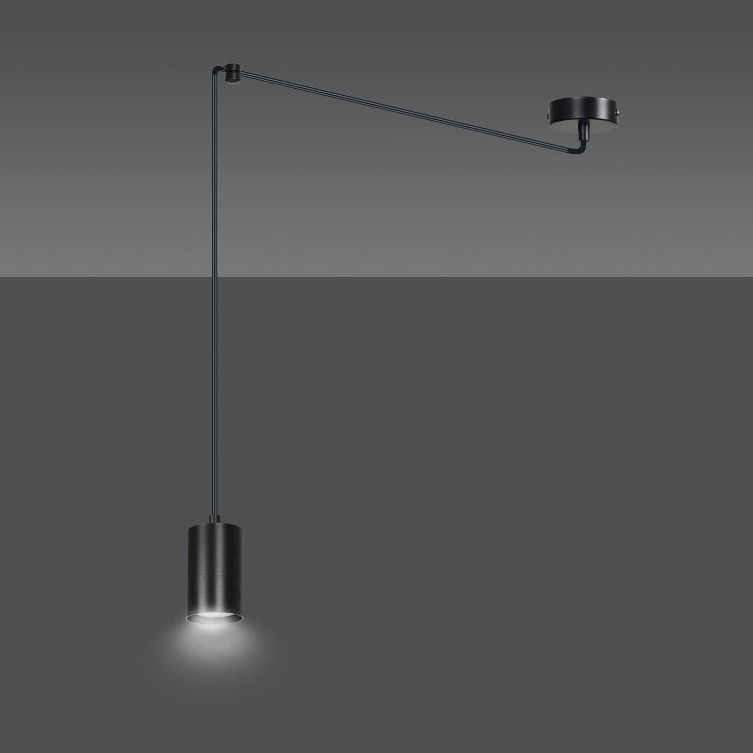 Sospensione A Ragno In Acciaio Nero 1 Luce Tracker Con Cavo 3 Metri in Lampade a sospensione LuceArt - Montecorvino Pugliano, commercioVirtuoso.it