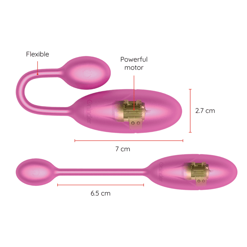 ONINDER - UOVO VIBRANTE DENVER ROSA 7 X 2,7 CM APP GRATUITA in Vibratori proiettile e ovuli vibranti Desideria Shop - Latina, commercioVirtuoso.it