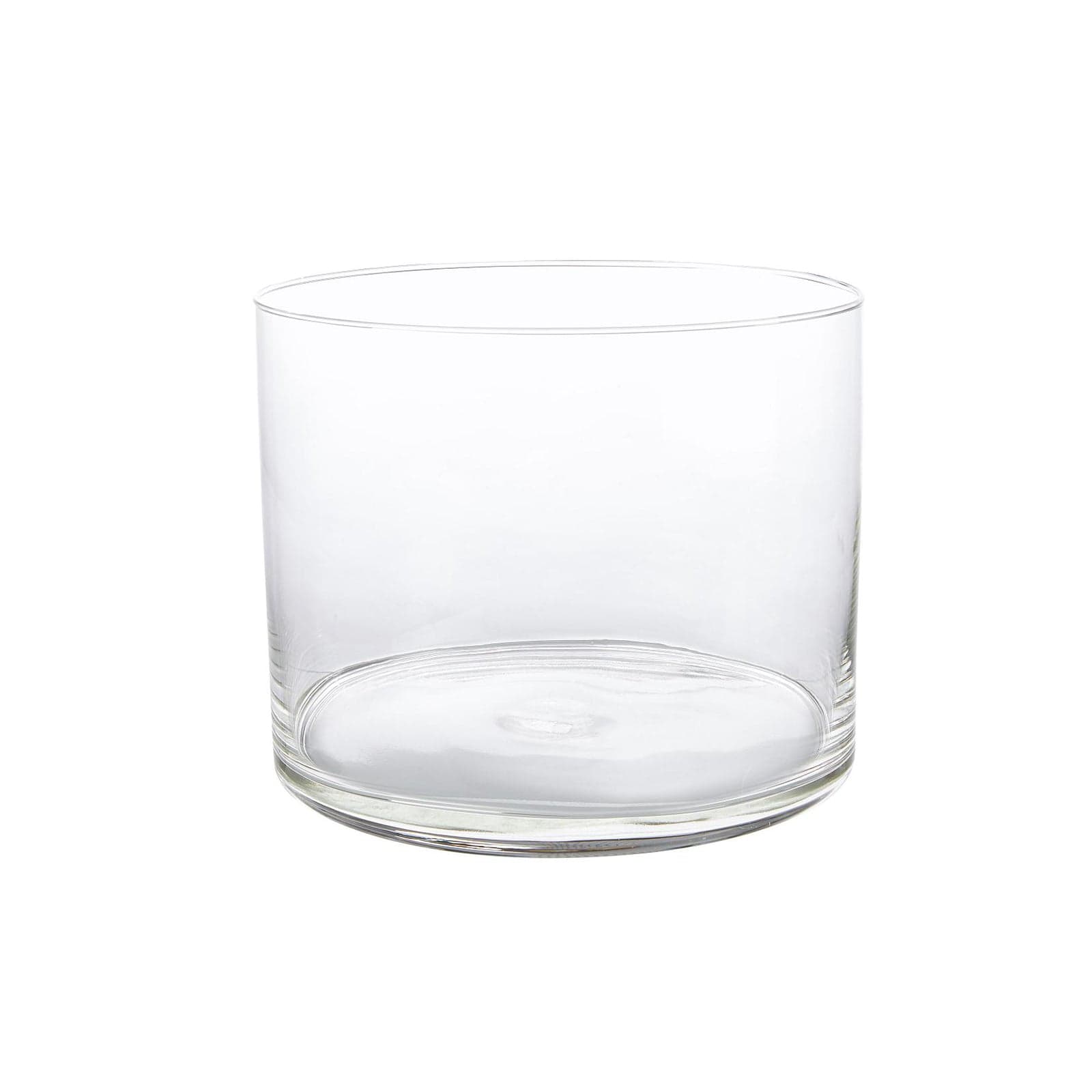 Vaso cilindrico in vetro trasparente per piante e fiori da giardino. - 2