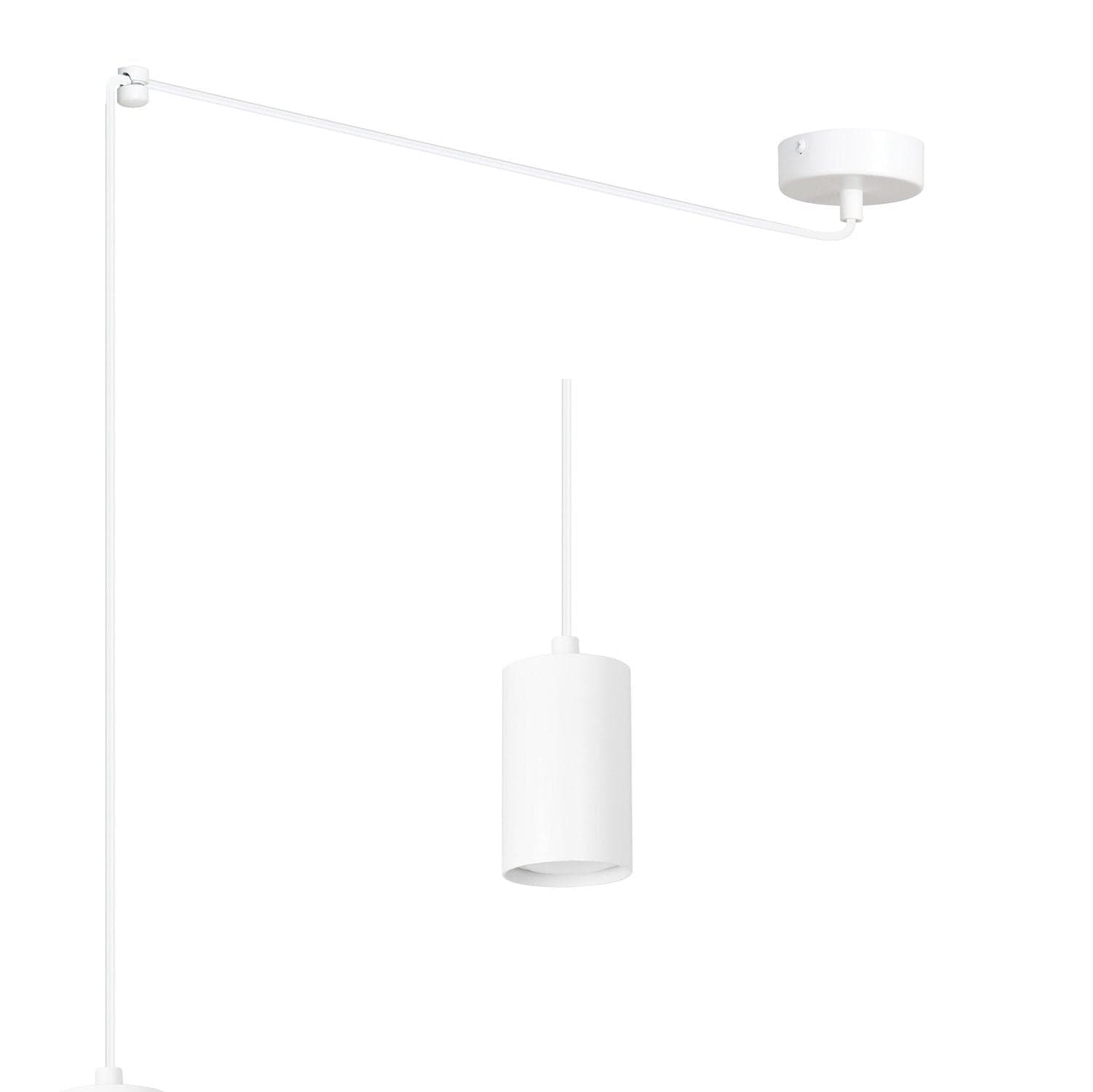 Sospensione A Ragno In Acciaio Bianco 1 Luce Tracker Con Cavo 3 Metri in Lampade a sospensione LuceArt - Montecorvino Pugliano, commercioVirtuoso.it
