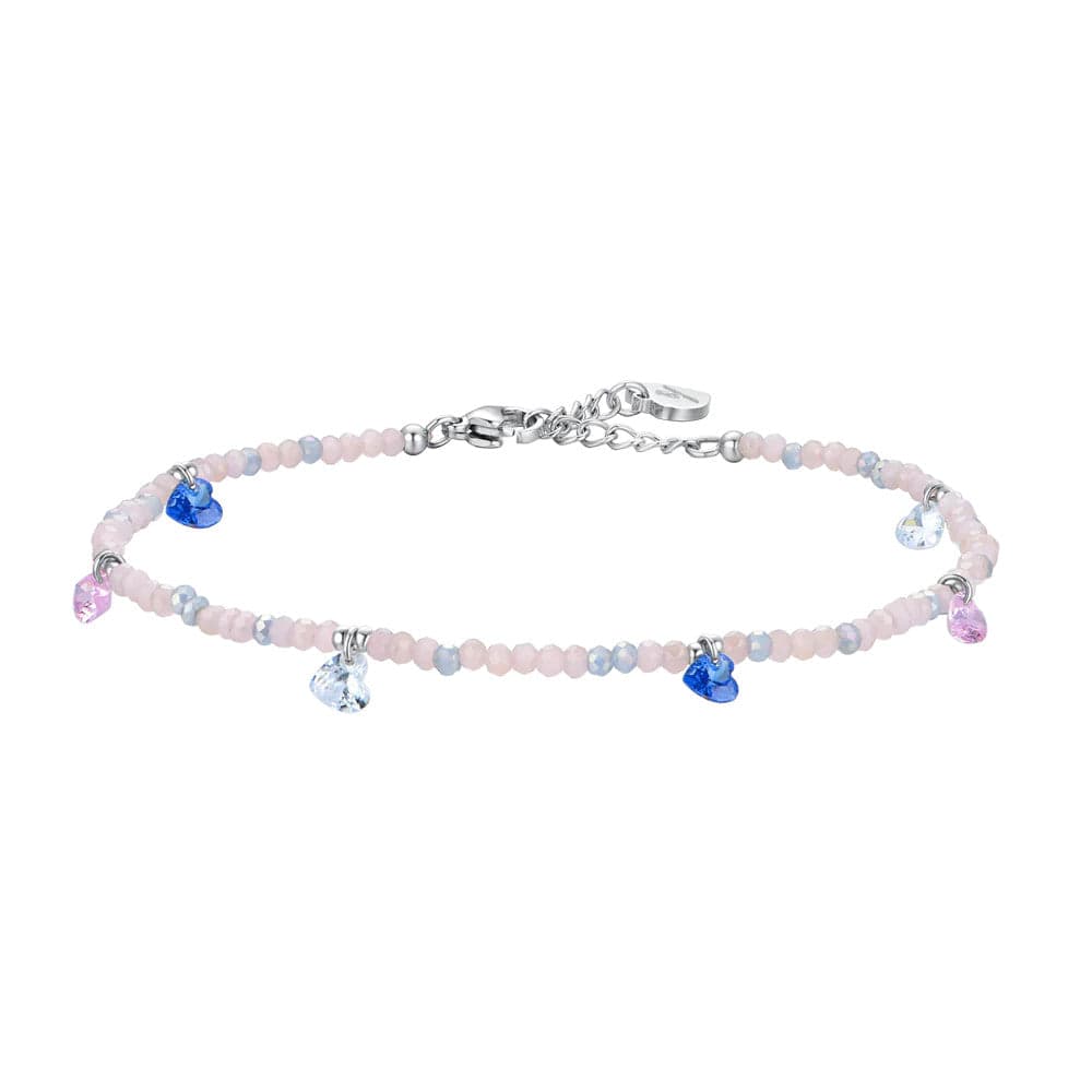 Luca Barra - Cavigliera pietre rosa e cristalli multicolor in Cavigliere Alba Gioielli - Casoria, commercioVirtuoso.it