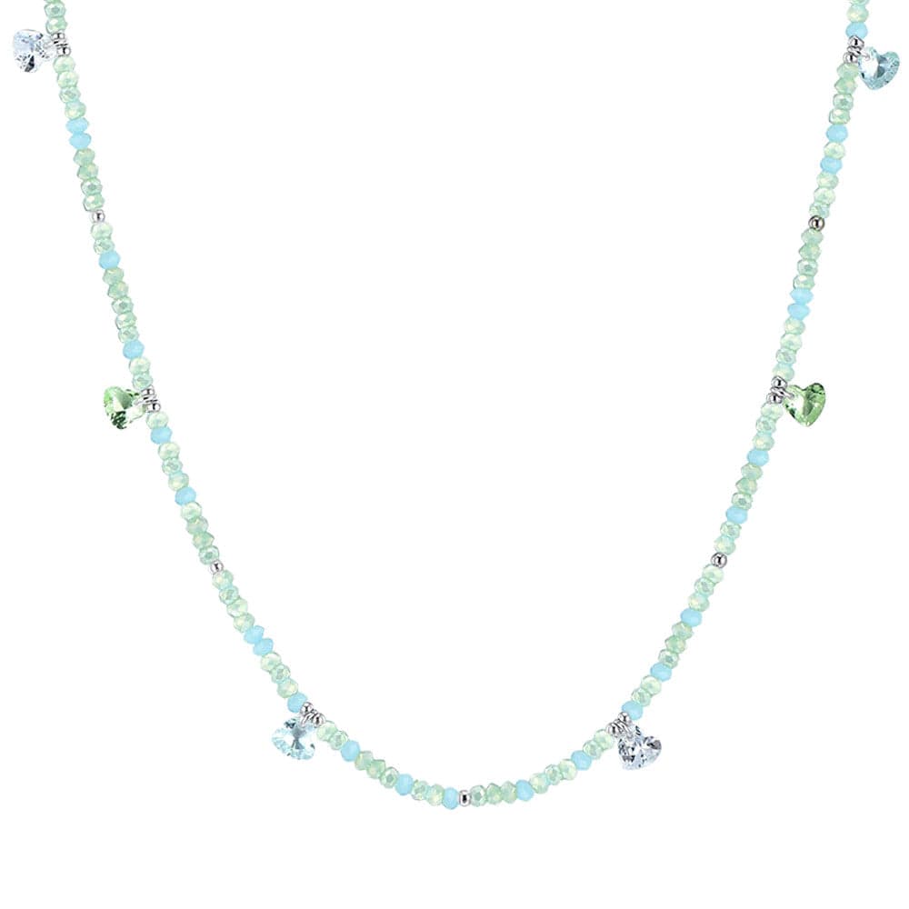 Luca Barra - Collana pietre rosa e cristalli multicolor in Collane Alba Gioielli - Casoria, commercioVirtuoso.it