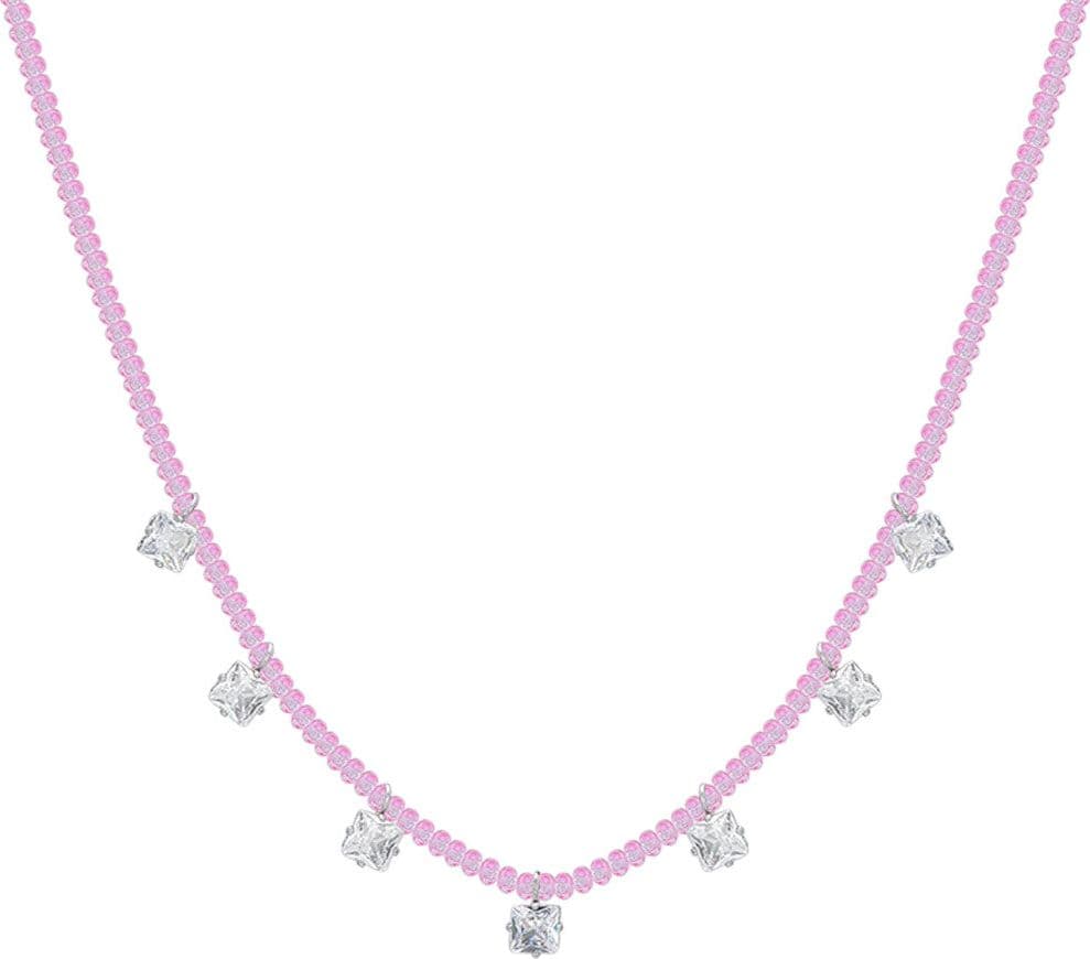 Luca Barra - Collana cristalli rosa e zirconi bianchi in Collane Alba Gioielli - Casoria, commercioVirtuoso.it