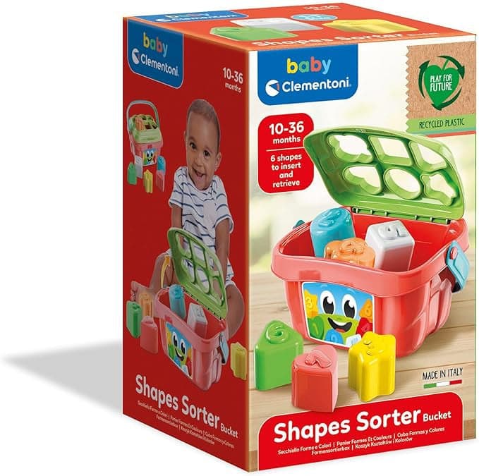 Clementoni - Baby Secchiello Forme e Colori Disney 17106 in Cubi e piramidi componibili Centro Bimbo - Siderno, commercioVirtuoso.it