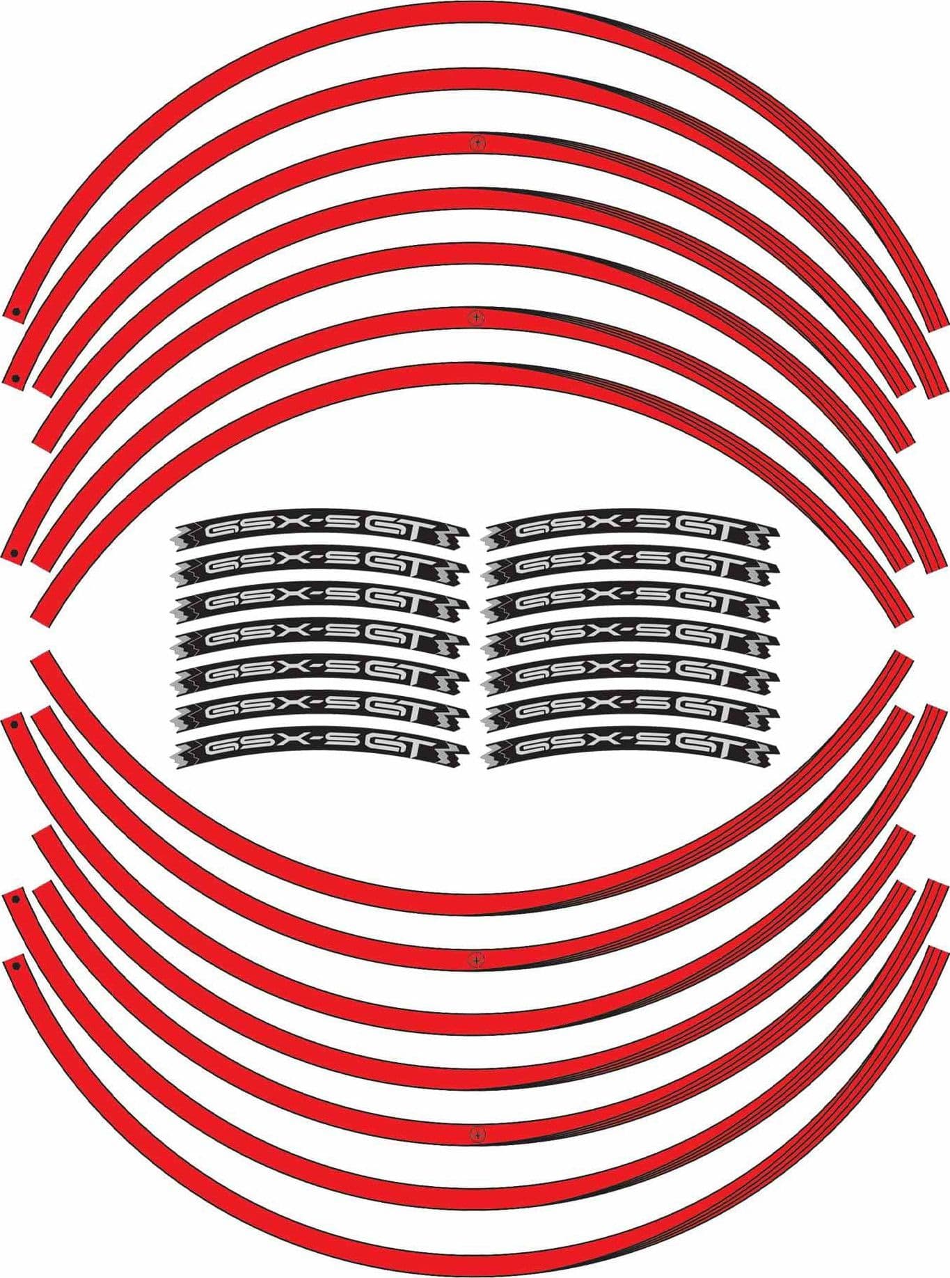 Kit strisce adesive per cerchi ruote 17" compatibili con Suzuki GSXS 1000 GT in Decalcomanie adesivi e magneti LabelBike - Bibbiano, commercioVirtuoso.it