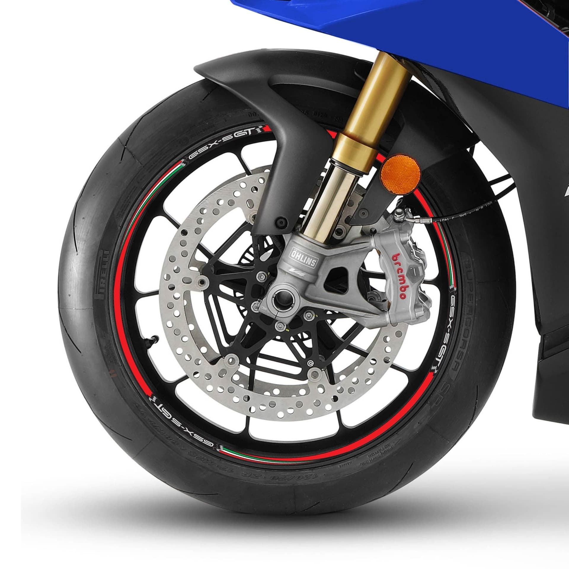 Kit strisce adesive per cerchi ruote 17" compatibili con Suzuki GSXS 1000 GT in Decalcomanie adesivi e magneti LabelBike - Bibbiano, commercioVirtuoso.it