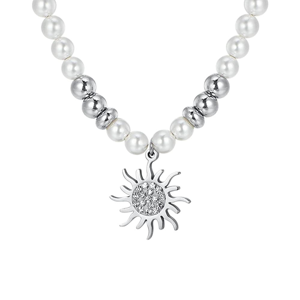 Luca Barra - Collana con perle e sole in Collane Alba Gioielli - Casoria, commercioVirtuoso.it