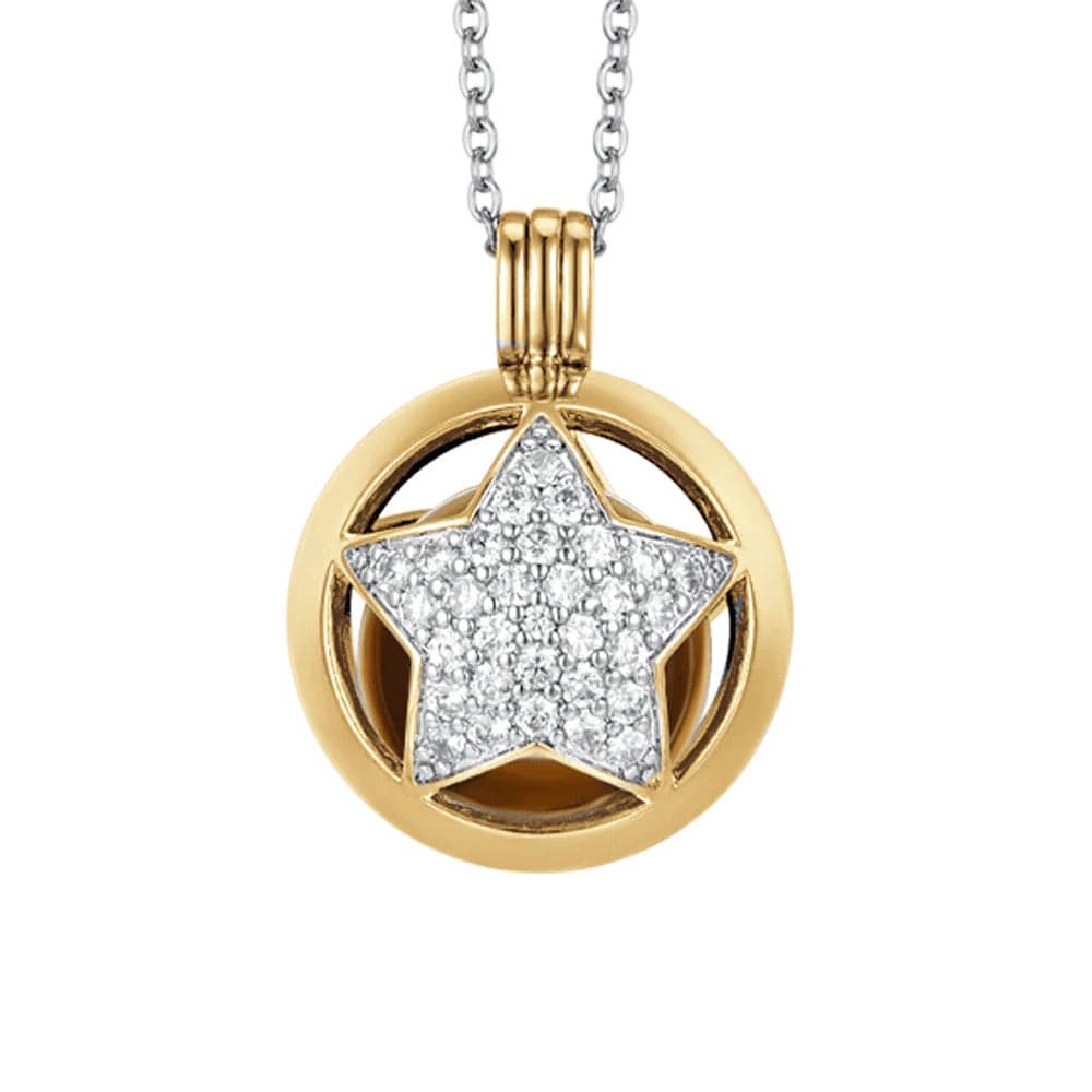 Luca Barra - Collana chiama angeli gold stella e cristalli bianchi in Collane Alba Gioielli - Casoria, commercioVirtuoso.it