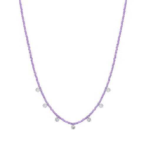 Luca Barra - Collana cristalli viola e zirconi bianchi in Collane Alba Gioielli - Casoria, commercioVirtuoso.it