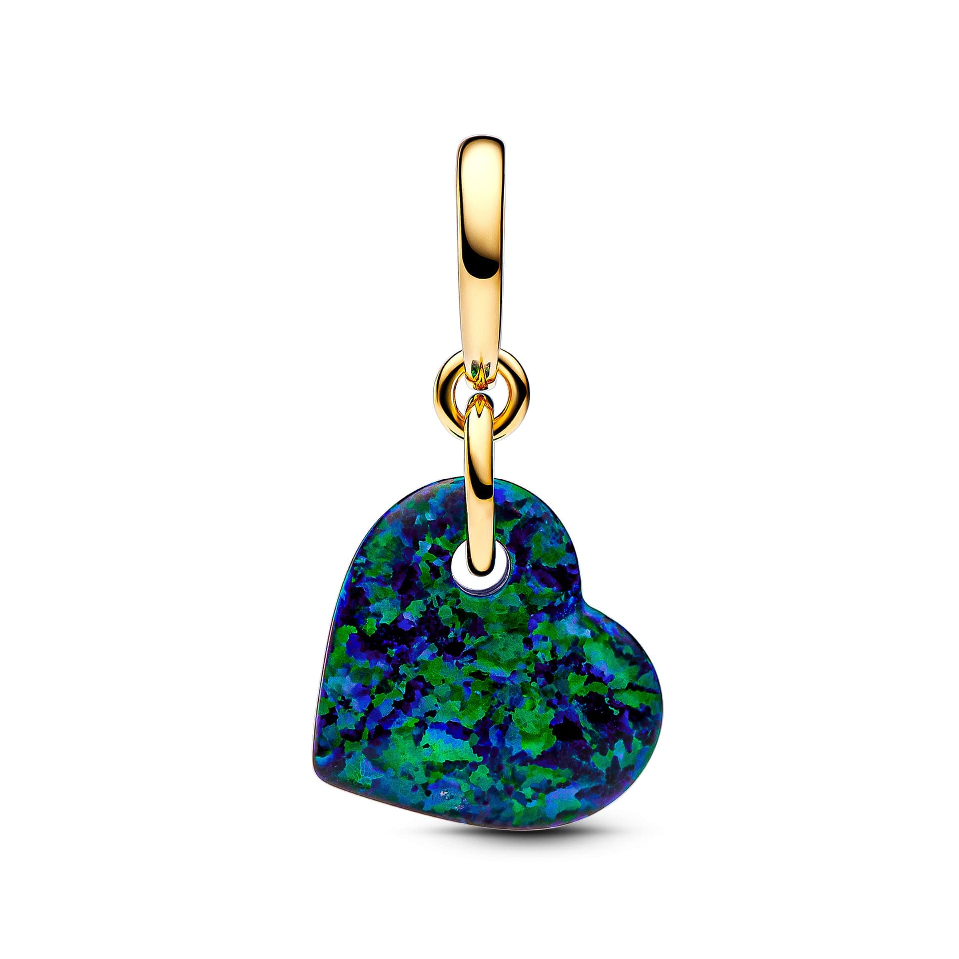 PANDORA - Charm Pendente Cuore Opale Verde e Blu in Bead Charm Alba Gioielli - Casoria, commercioVirtuoso.it