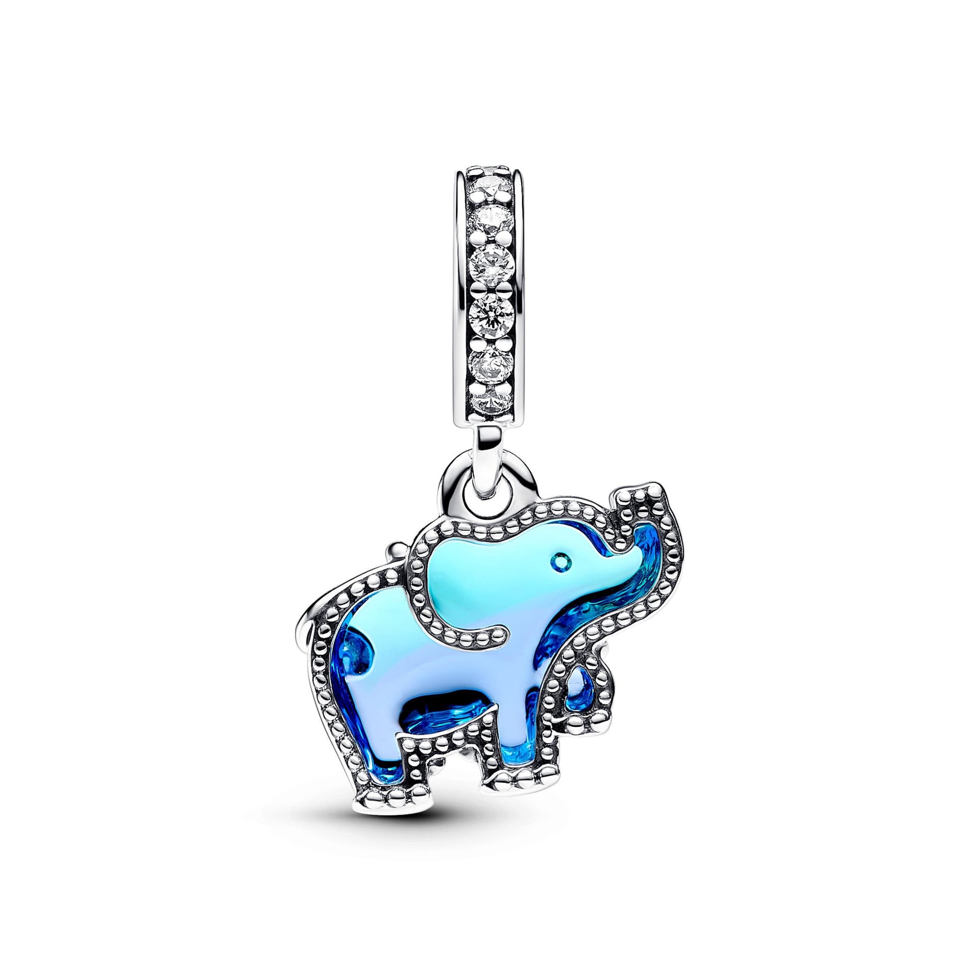 Pandora - Charm Pendente Elefante Vetro di Murano Blu in Bead Charm Alba Gioielli - Casoria, commercioVirtuoso.it