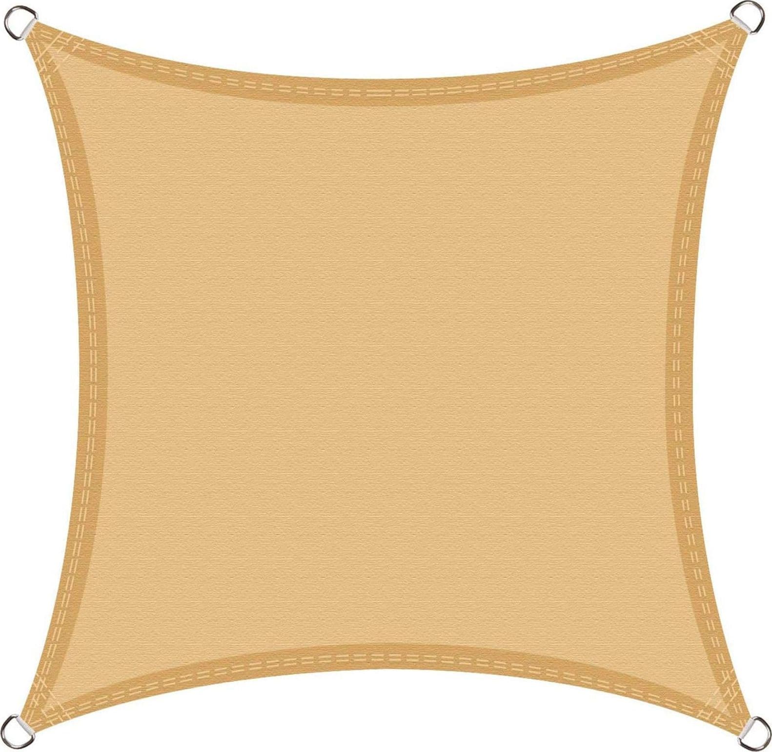 Tenda a vela Quadrata Beige, Rete ombreggiante resistente ai raggi uv - 5