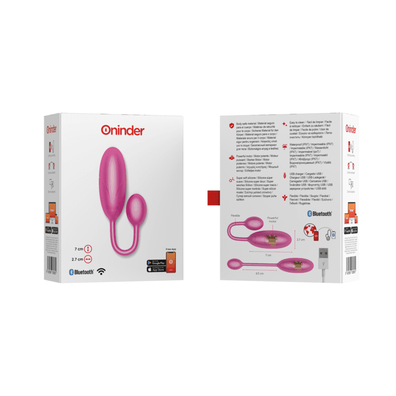 ONINDER - UOVO VIBRANTE DENVER ROSA 7 X 2,7 CM APP GRATUITA in Vibratori proiettile e ovuli vibranti Desideria Shop - Latina, commercioVirtuoso.it