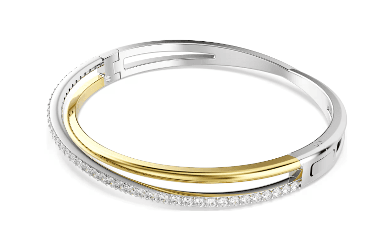 SWAROVSKI  -  Bracciale rigido Hyperbola Taglio Round, Bianco, Mix di finiture in Bracciali Alba Gioielli - Casoria, commercioVirtuoso.it