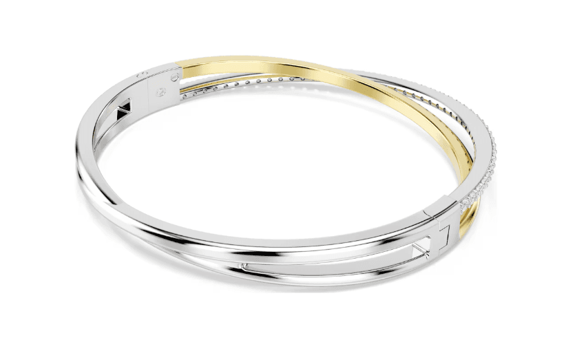 SWAROVSKI  -  Bracciale rigido Hyperbola Taglio Round, Bianco, Mix di finiture in Bracciali Alba Gioielli - Casoria, commercioVirtuoso.it