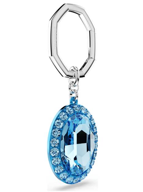 SWAROVSKI -  Portachiavi Taglio Oval, Blu, Mix di finiture in Donna Alba Gioielli - Casoria, commercioVirtuoso.it