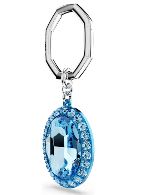 SWAROVSKI -  Portachiavi Taglio Oval, Blu, Mix di finiture in Donna Alba Gioielli - Casoria, commercioVirtuoso.it
