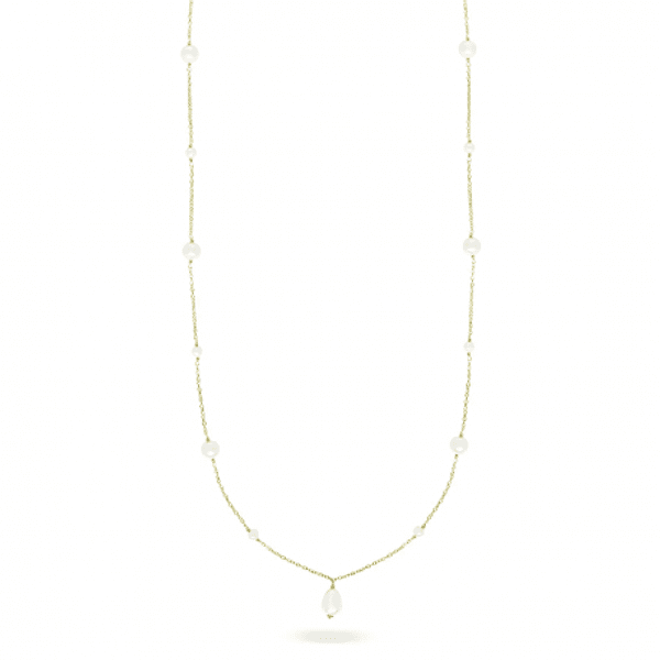 RUE DES MILLE - COLLANA LUNGA CON GOCCIA DI PERLA - WHITESIDE