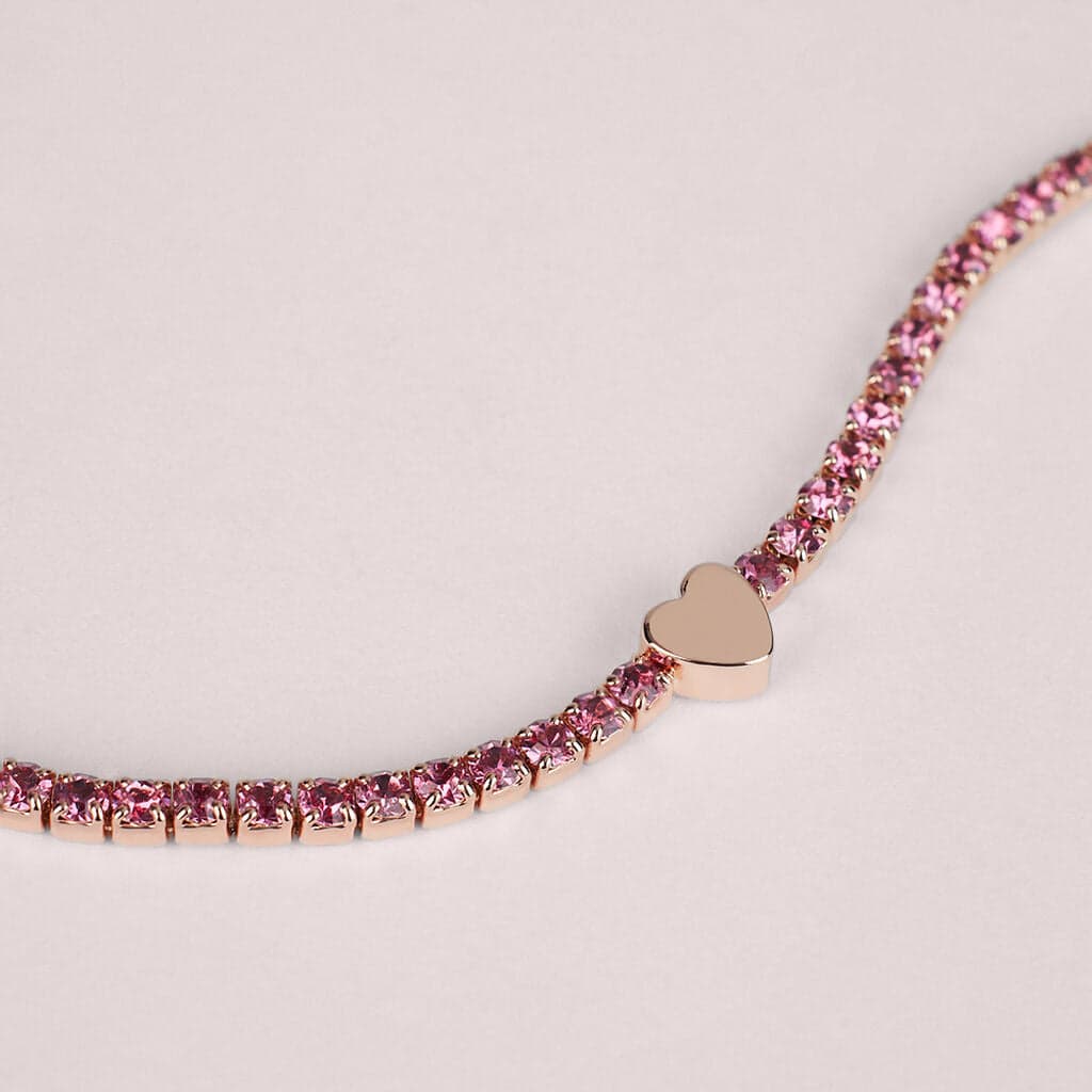 STROILI - Bracciale Tennis Romantic Shine Metallo Rosa Cristallo in Bracciali Alba Gioielli - Casoria, commercioVirtuoso.it