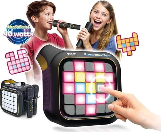 Vtech - Karaoke Light Party con microfoni in Console Karaoke Centro Bimbo - Siderno, commercioVirtuoso.it