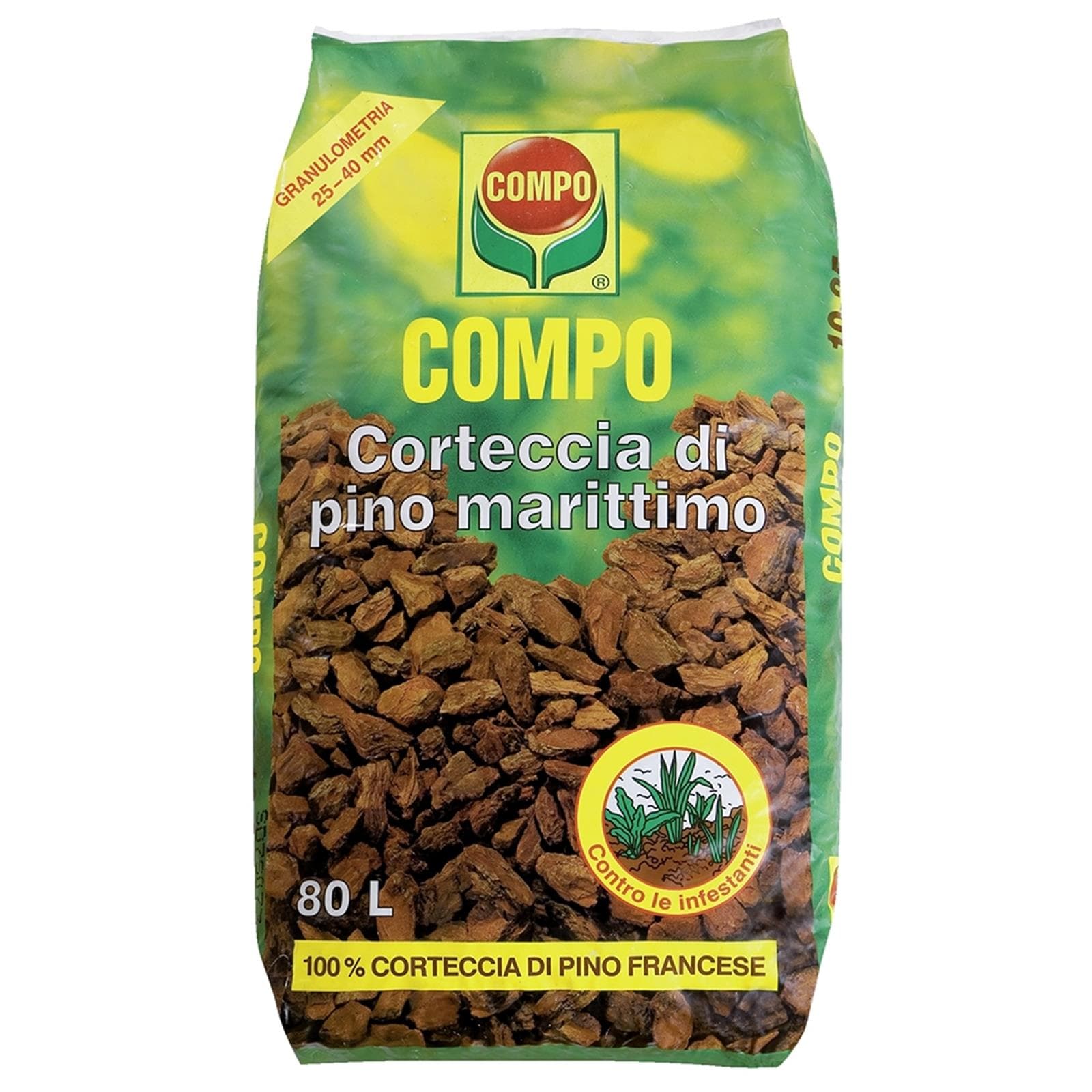 Corteccia di pino marittimo 60 lt pacciamante biologico riserva d'acqua - 2
