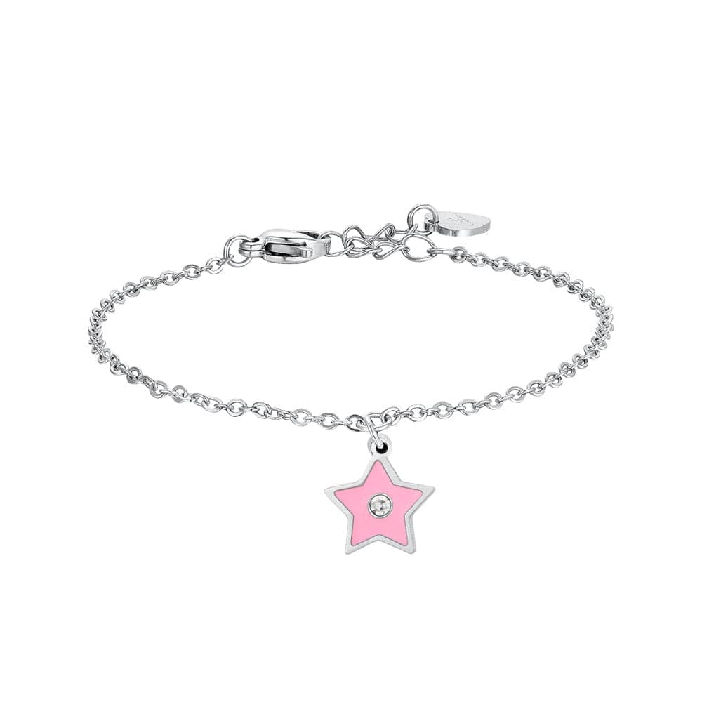 LUCA BARRA - BRACCIALE STELLA SMALTO ROSA in Bracciali Alba Gioielli - Casoria, commercioVirtuoso.it