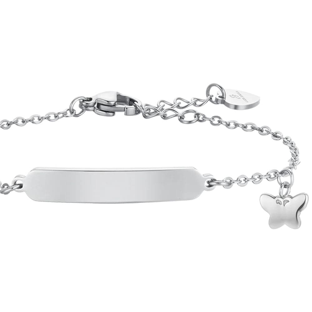 LUCA BARRA - BRACCIALE  CON FARFALLE E PIASTRA in Bracciali Alba Gioielli - Casoria, commercioVirtuoso.it