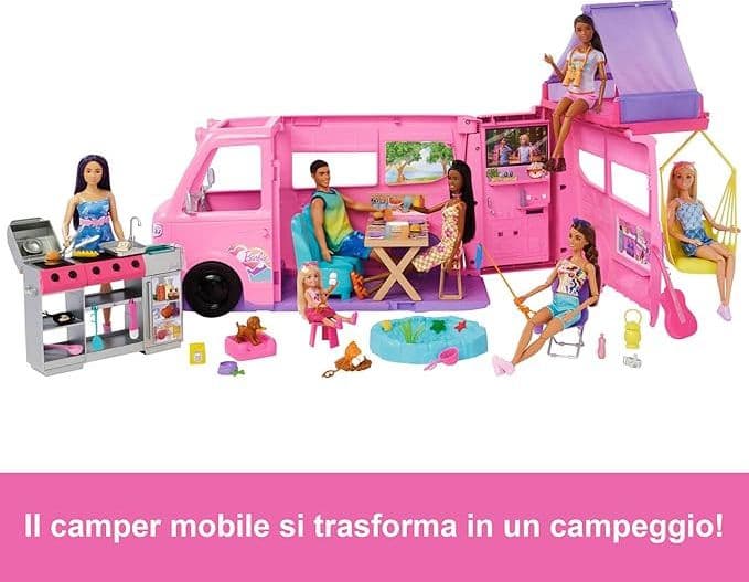 Barbie - NUOVO Camper dei Sogni HRJ78 in prodotto Centro Bimbo - Siderno, commercioVirtuoso.it
