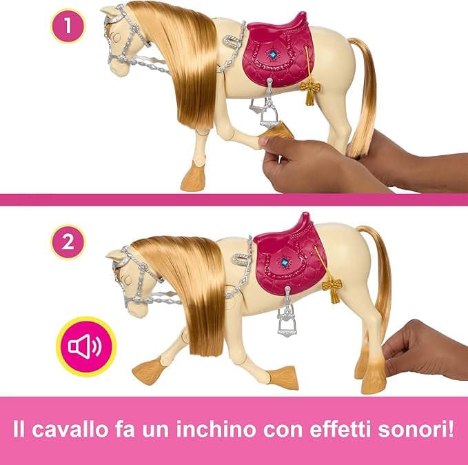 Barbie - Tornado Cavallo Interattivo HXJ42 in Animali Centro Bimbo - Siderno, commercioVirtuoso.it