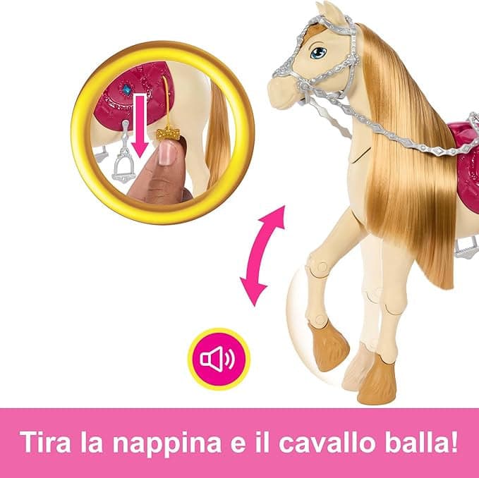 Barbie - Tornado Cavallo Interattivo HXJ42 in Animali Centro Bimbo - Siderno, commercioVirtuoso.it