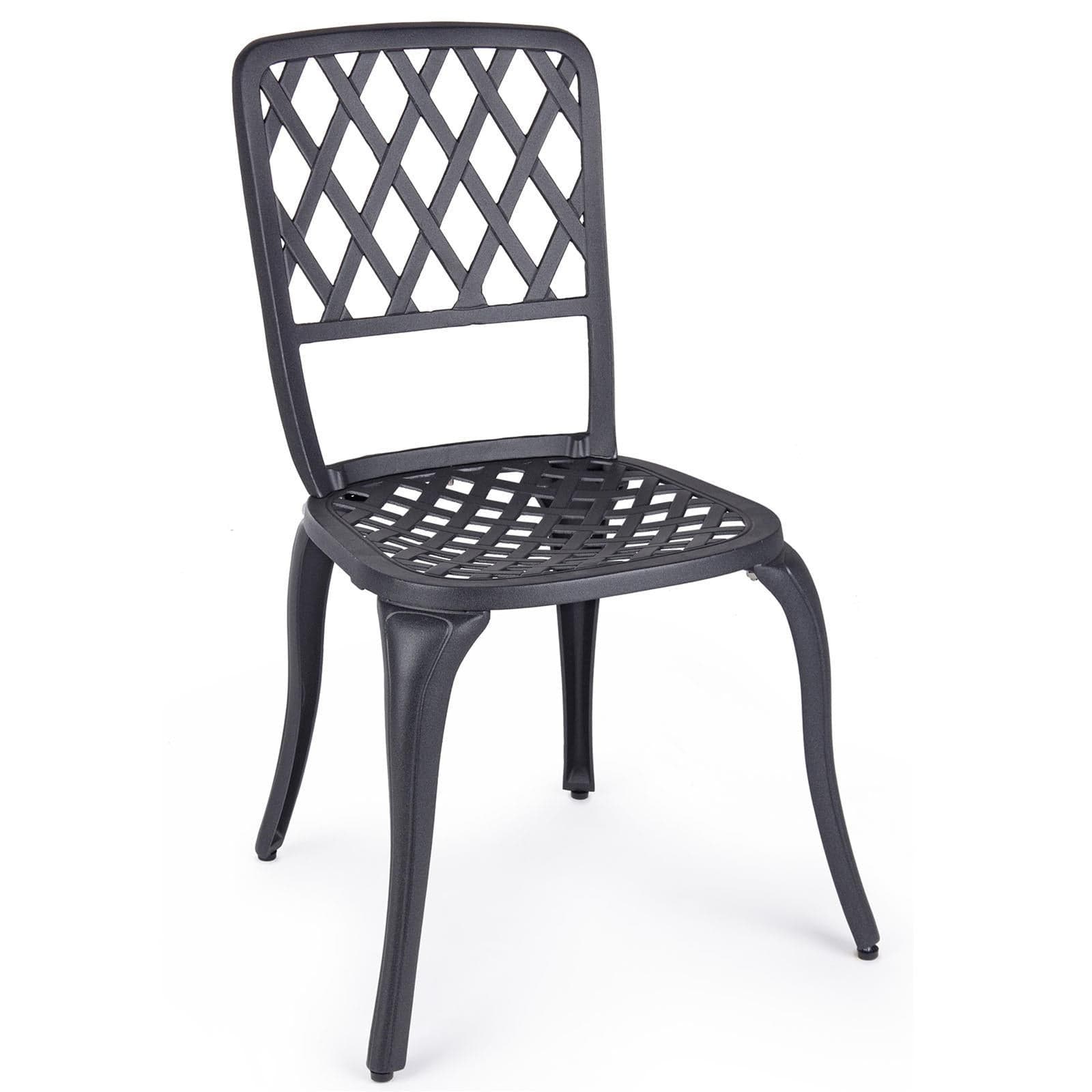 Sedia "Faenza" in alluminio da esterno per giardino e veranda h 89 cm - 15