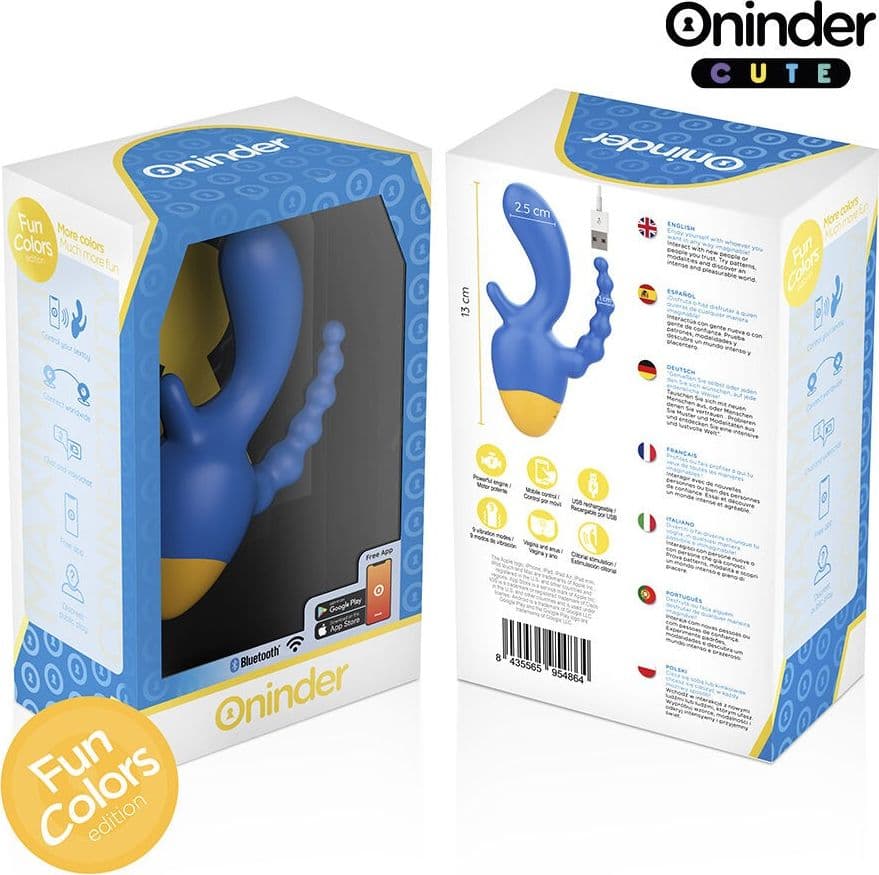ONINDER CUTE - LOVE 3 SOME TRIPLO VIBRATORE - APP GRATUITA IN TUTTO IL MONDO in Vibratori proiettile e ovuli vibranti Desideria Shop - Latina, commercioVirtuoso.it