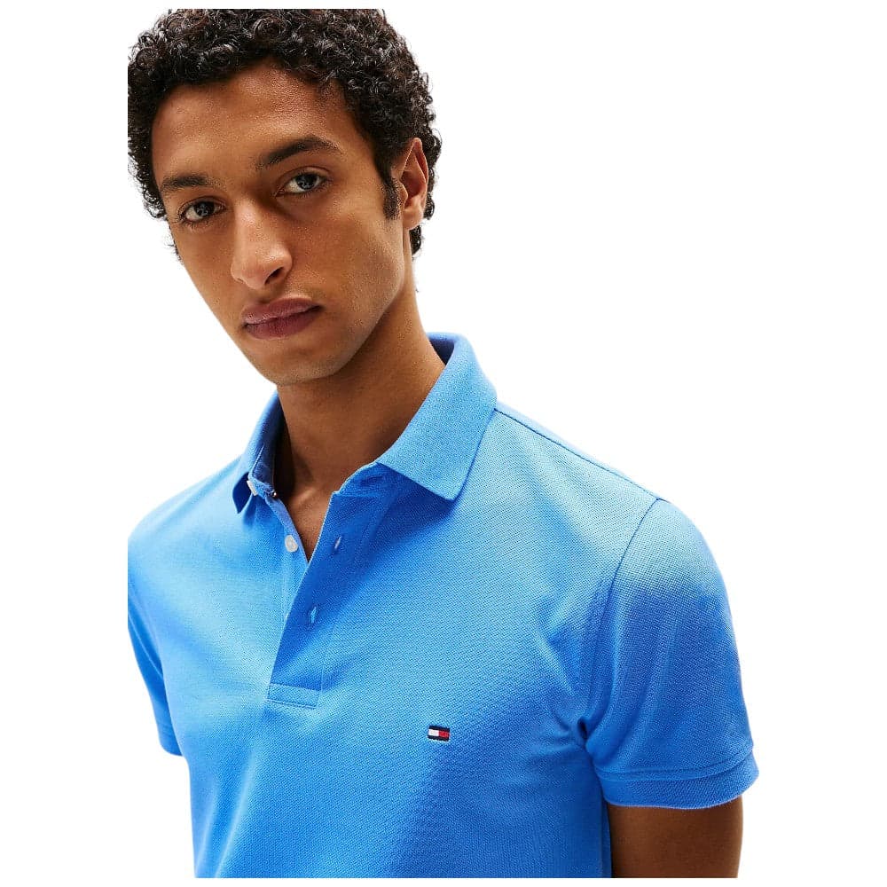 Tommy Hilfiger maglietta polo azzurra TH 1985 MW0MW17771C30 Polo Tommy Hilfiger